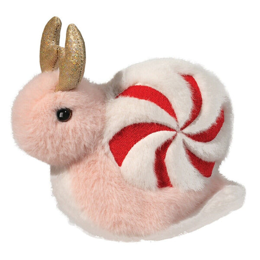 Douglas Toys Peppy-mint Peppermint Candy Snail Plush Stuffed Animal Toy, 6"