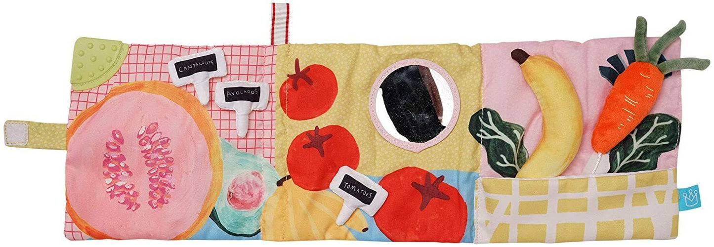 Manhattan Toy Mini-Apple Farm Soft Activity Crinkle Book for Baby & Toddler
