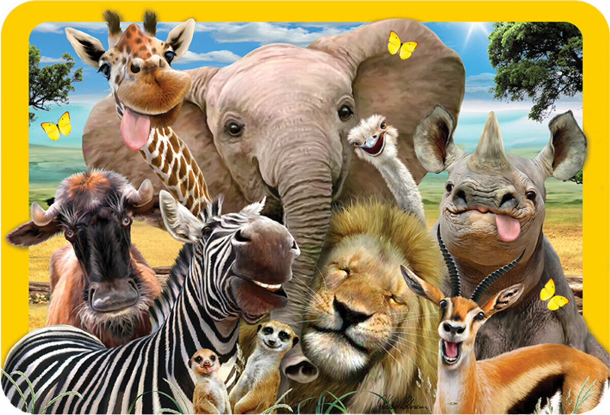 EuroGraphics Howard Robinson Giraffe, Elephant & Friends Selfie 3D Placemat