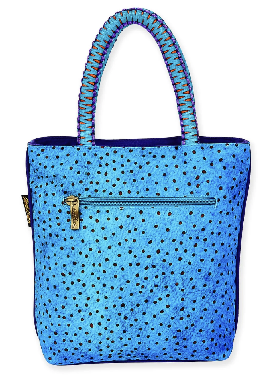 Laurel Burch Matisse in Flowers Black Lab Dog Small Tote, 10" x 3" x 10.25"