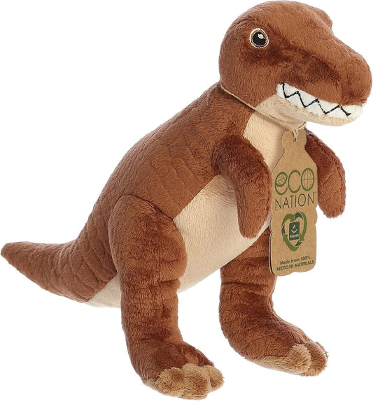 Aurora® Eco Nation™ T-Rex Stuffed Animal Toy Recycled Materials, 10.5"
