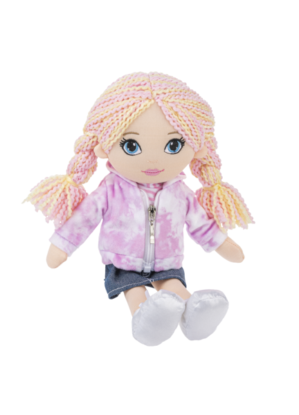 Ganz This is Me! Luna Stuffed Toy Doll, 12" with Pink and Yellow Hair