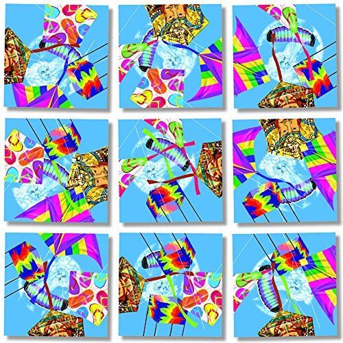 B Dazzle Kites Scramble Squares 9 Piece Puzzle