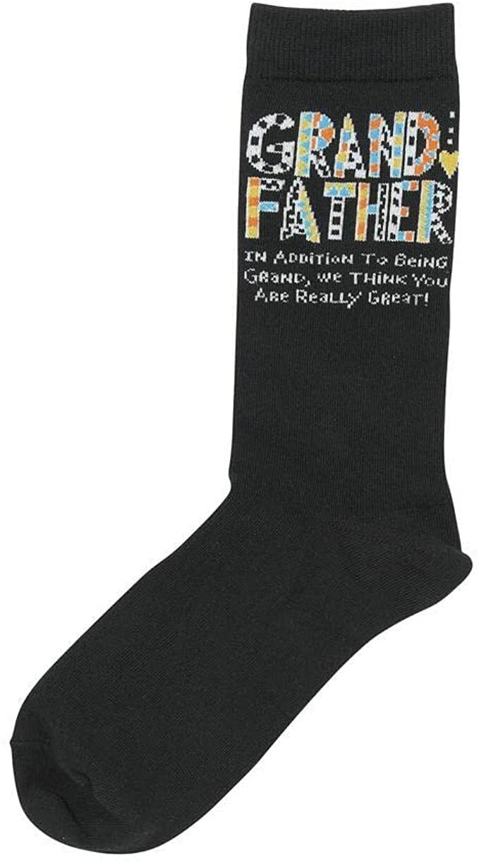 Enesco Our Name Is Mud Cuppa Doodle Grandfather Socks