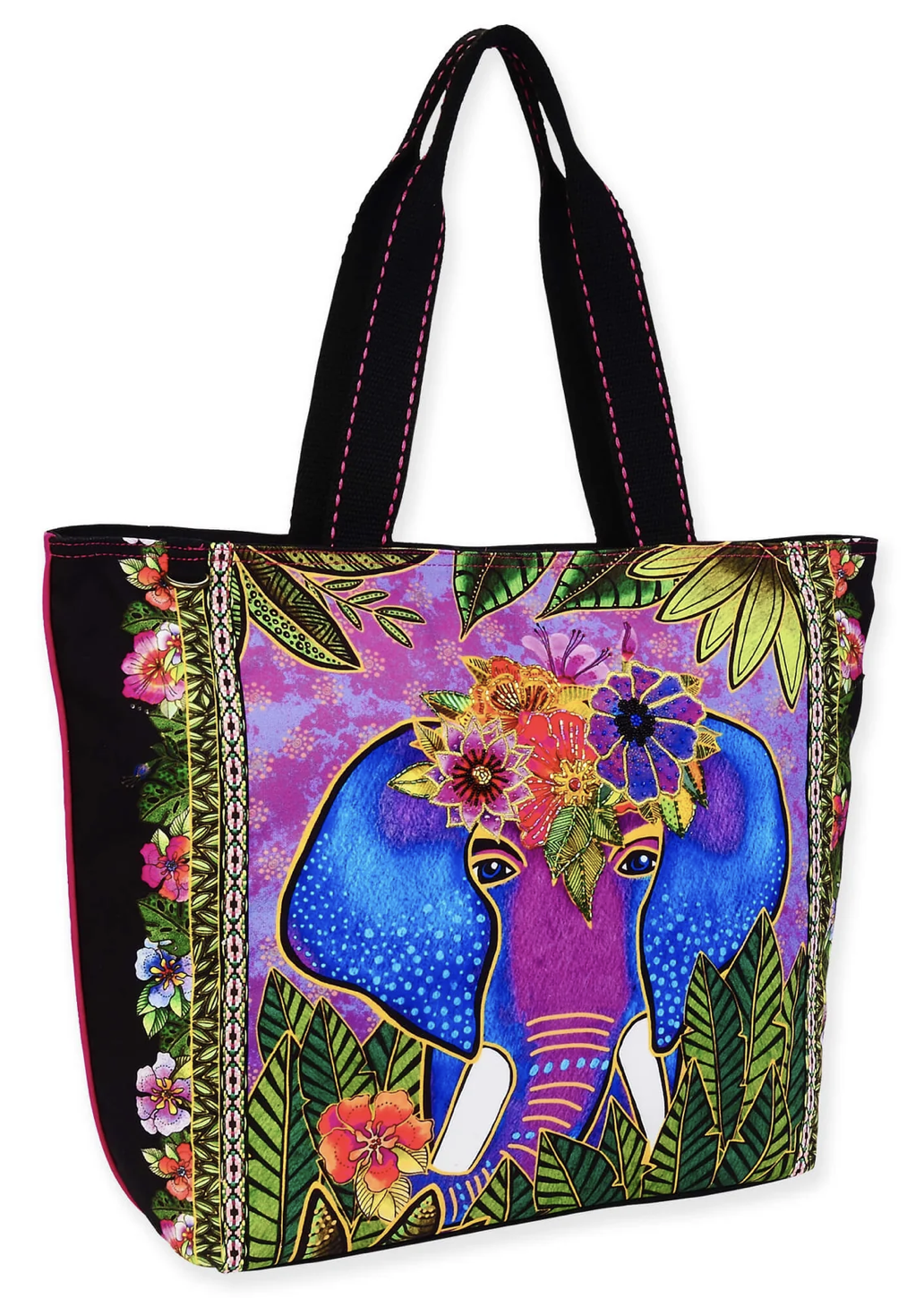 Sun'N'Sand Alijah Elephant Large Tote, Multicolor, 19'' x 6'' x 15''
