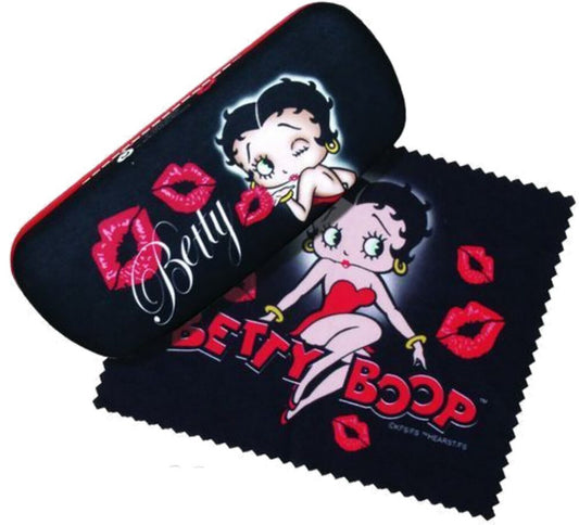 Spoontiques Padded Eye Glass Case and Lens Cloth - Betty Boop Kisses