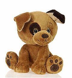Fiesta Kidz Sitting Brown Dog 7" Plush Stuffed Animal Toy