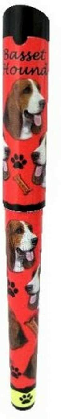E&S Pets Basset Hound Pen Easy Glide Gel Pen, Refillable with A Perfect Grip