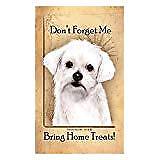 Maltese Dog Baggage Buddies Luggage Tag 4"