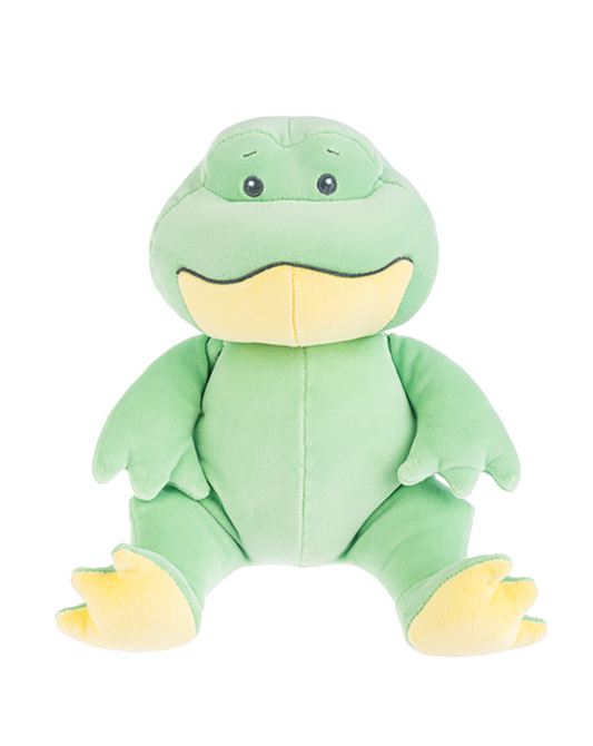 Baby Ganz Cuddle-Me Frog with Rattle Plush Stuffed Animal Toy, 9"