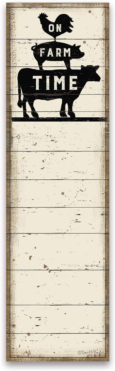 Primitives by Kathy - On Farm Time Magnetic List Notepad (60 pages)