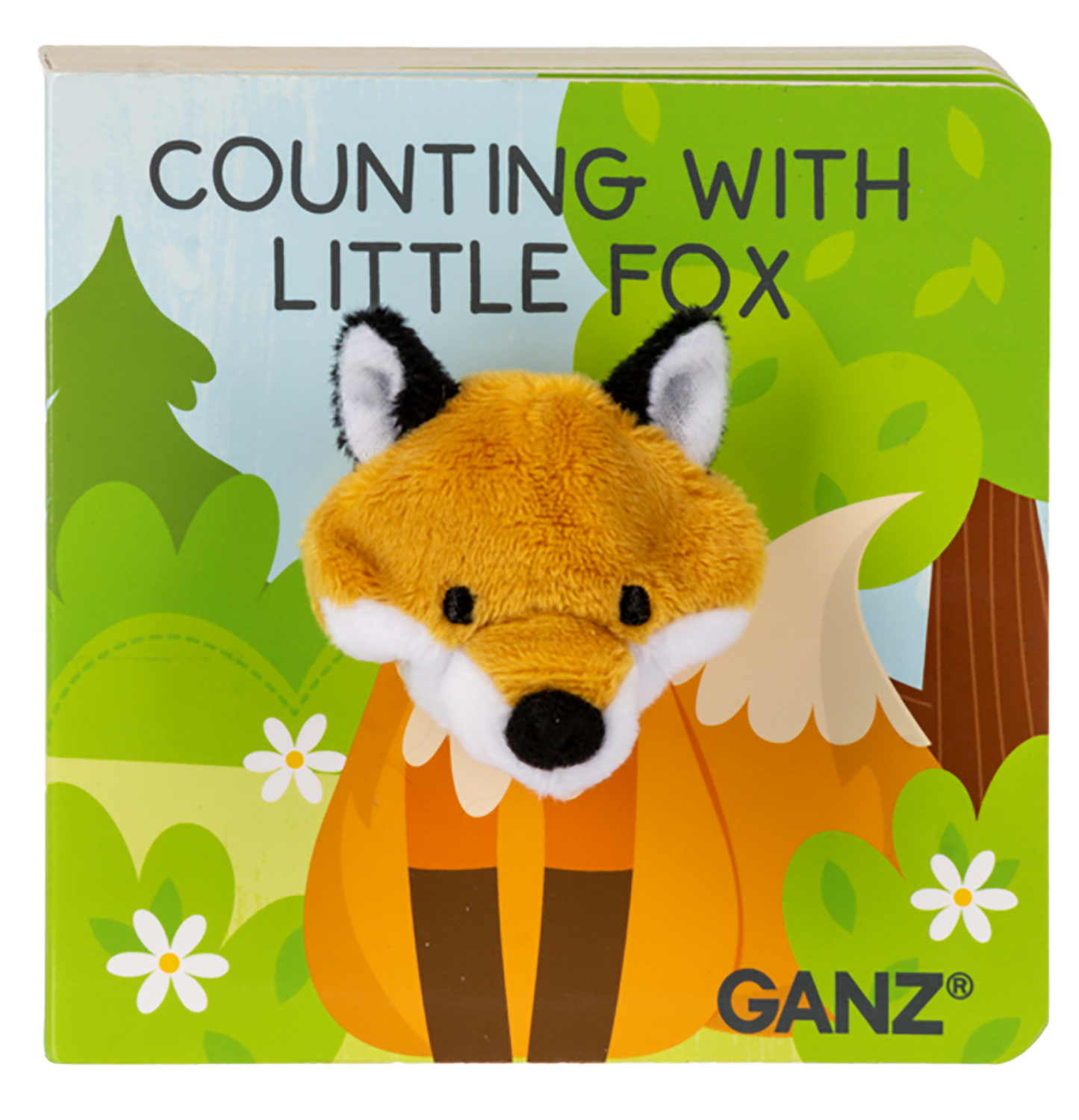 Baby Ganz Counting With Little Fox Finger Puppet Board Book, Ages 0+