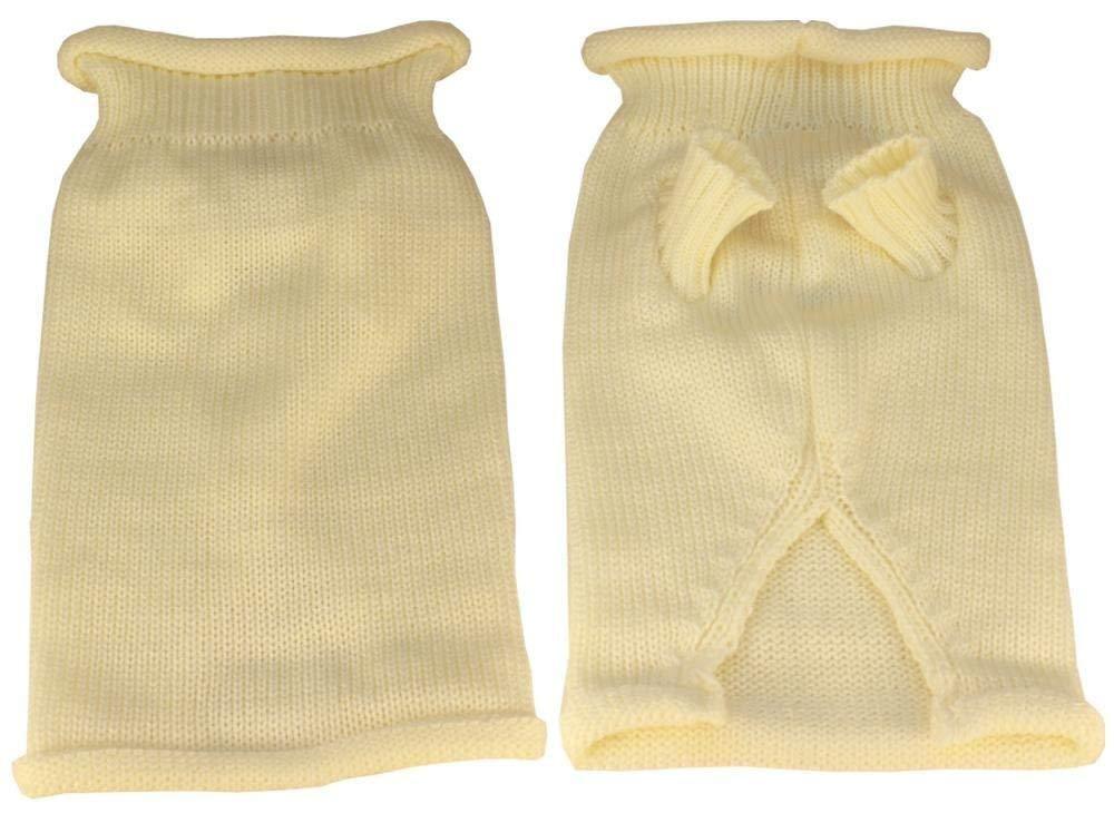 Mirage Pet Products Plain Knit Pet Sweater, X-Small, Cream