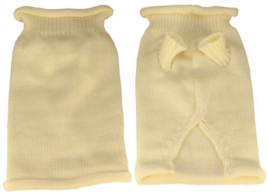 Mirage Pet Products Plain Knit Pet Sweater, X-Small, Cream