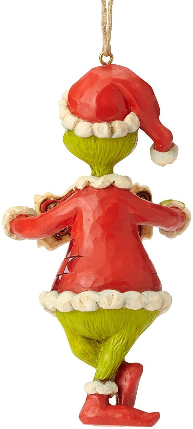 Enesco Dr. Seuss The Grinch by Jim Shore Naughty and Nice Sign Hanging Ornament