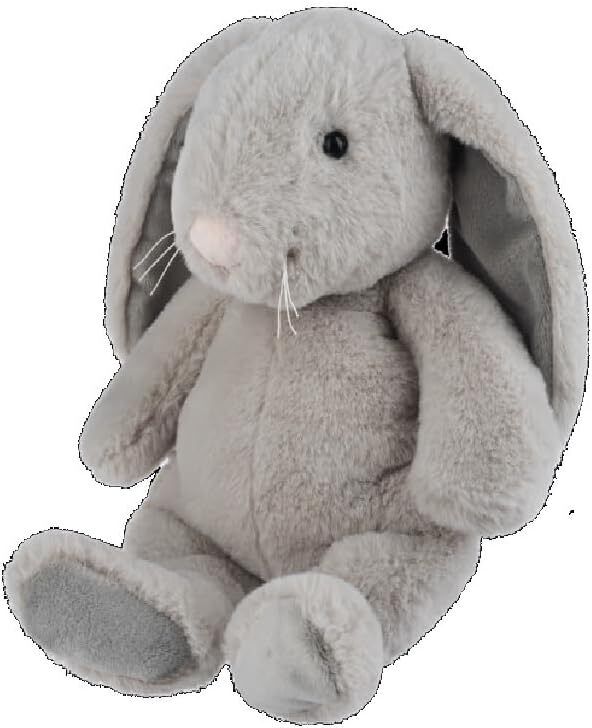Ganz Cashmere Gray Bunny Plush Stuffed Animal Toy, 12-inches Height