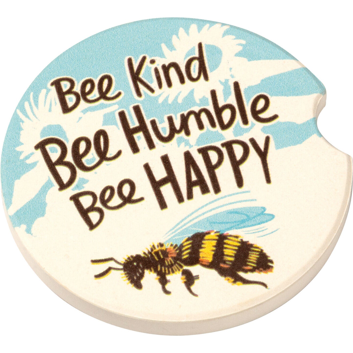 Primitives by Kathy Car Coasters - Bee Kind Bee Humble Bee