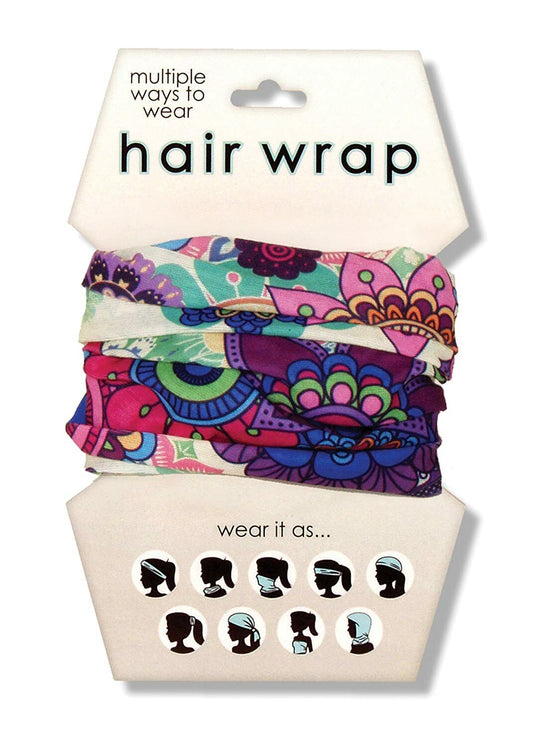 Spoontiques Floral Hair and Face Wrap, Purple