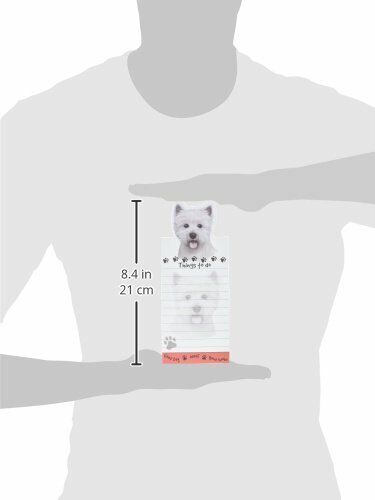 "Westie Magnetic List Pads" Uniquely Shaped Sticky Notepad