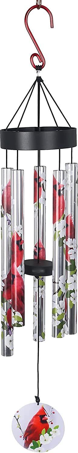Spoontiques Decorative Chimes for Yard and Garden, Cardinal Wind Chime