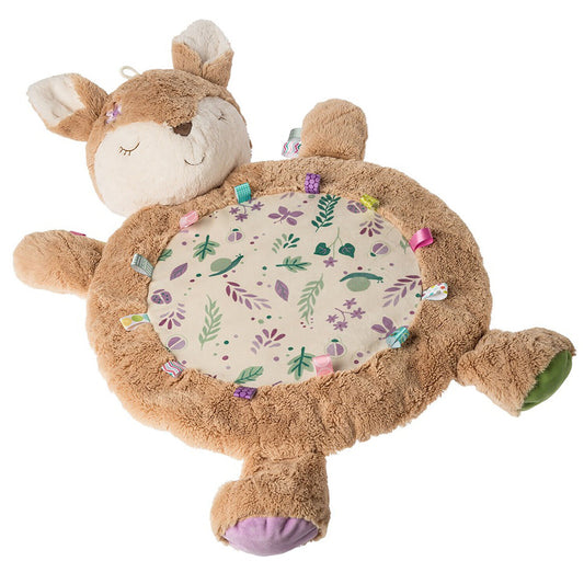Mary Meyer Taggies Sensory Bestever Baby Mat with Tags, 31 x 23", Flora Fawn