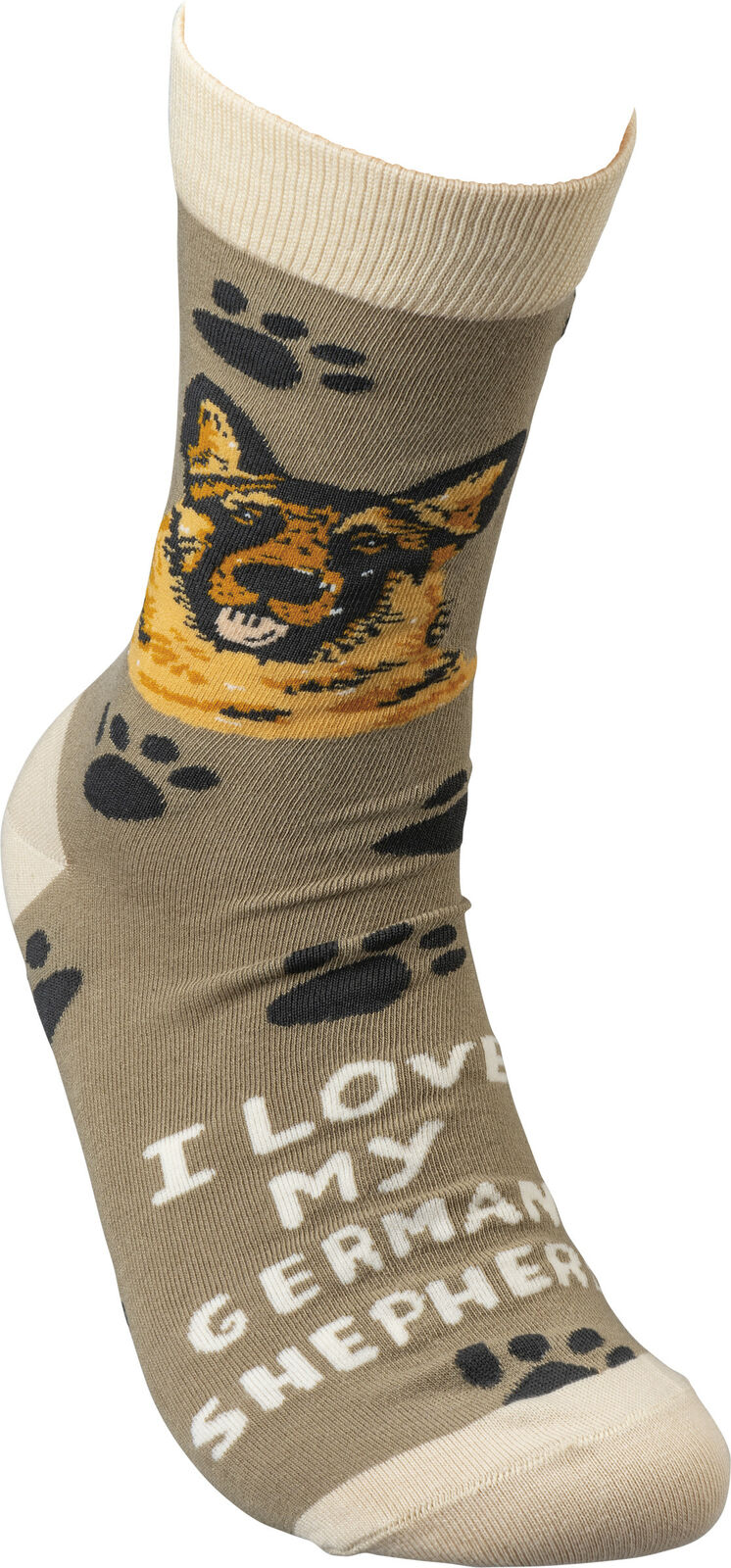 Primitives By Kathy Socks - I Love My German Shepherd
