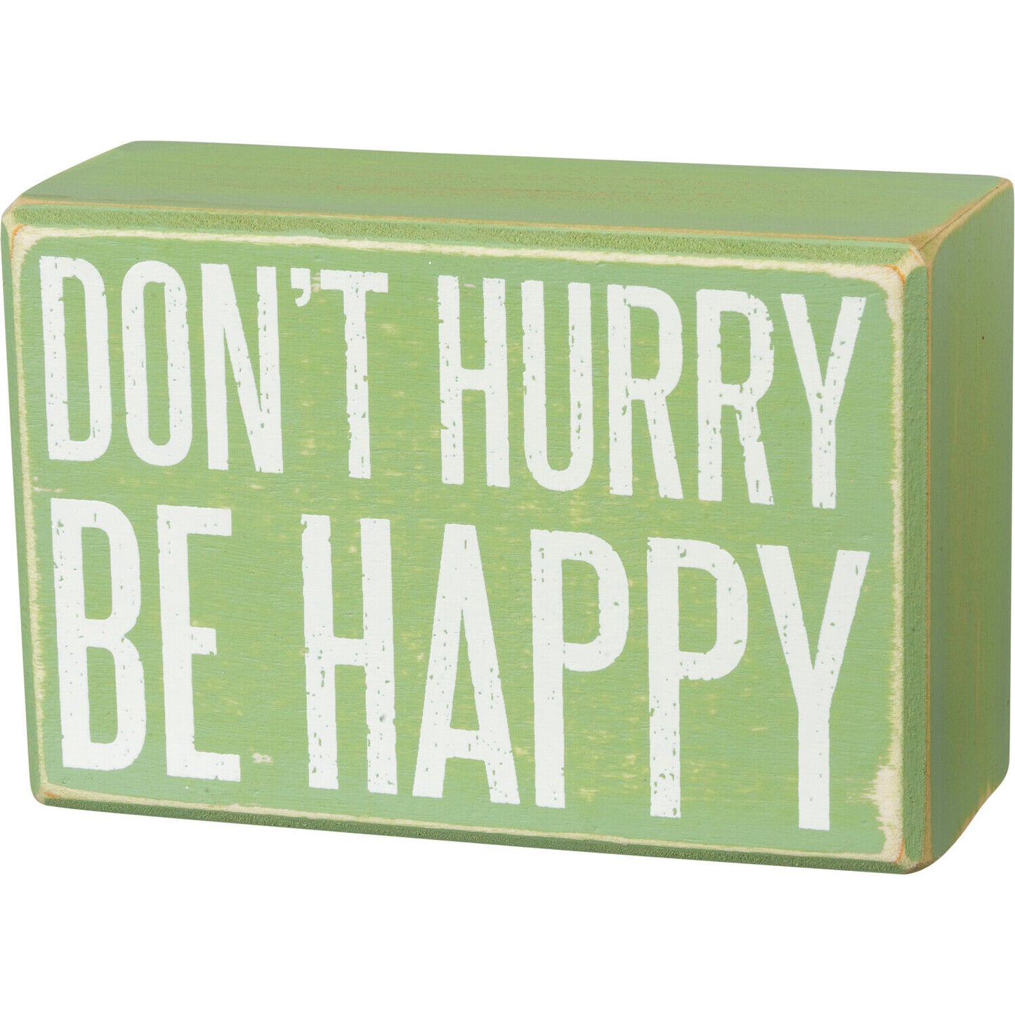 Primitives by Kathy Box Sign/Sock Set - Don't Hurry Be Happy Sloth