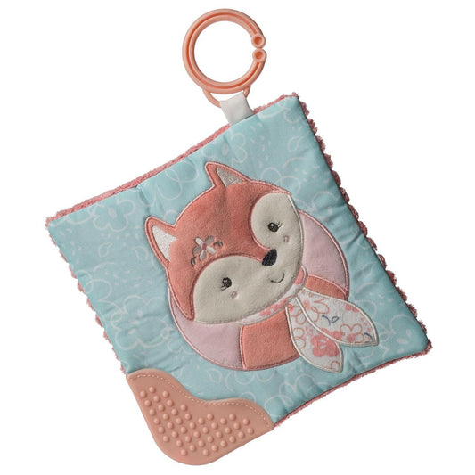 Taggies Soothing Sensory Crinkle Me Toy Squeaker, Sweet n Sassy Fox, 6 x 6"