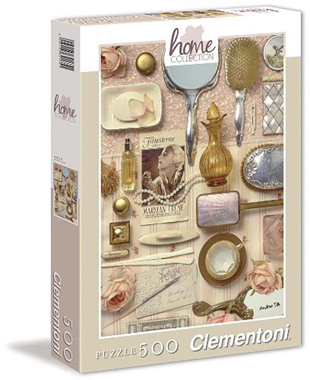 Clementoni "Ladies " Puzzle (500 Piece) Antique Cosmetics