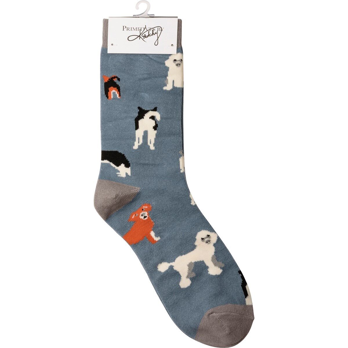 Primitives by Kathy Box Sign & Pair of Socks Set - Dog Mom Happily Ever After