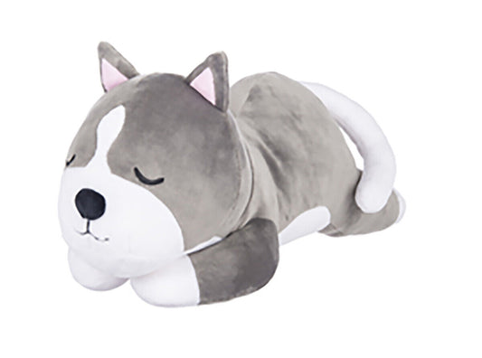 Ganz Meltimals Sleeping Lycra Dogs Plush Stuffed Animal, 15" - Husky