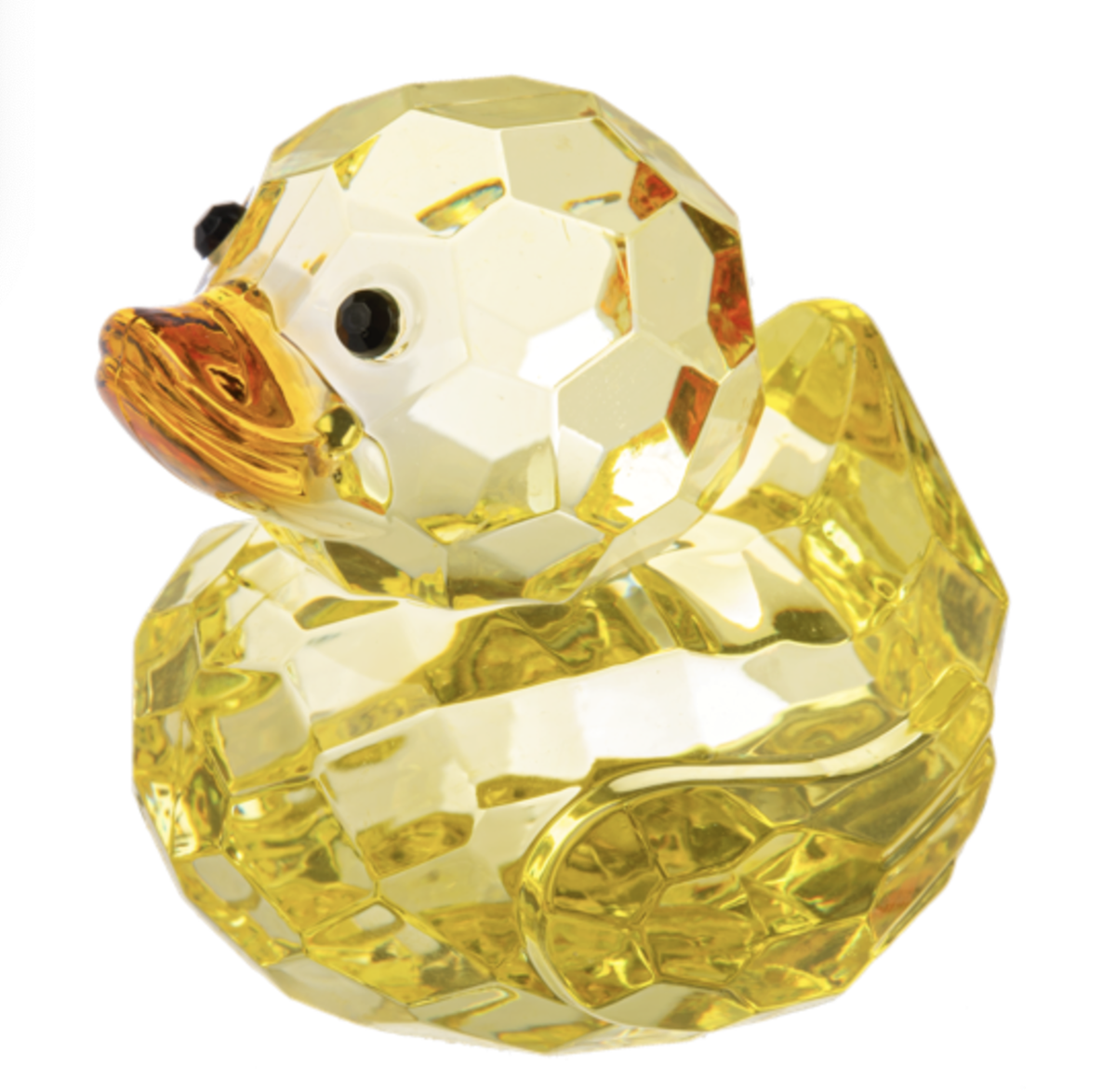 Crystal Expressions Ganz Acrylic Sweet Yellow Duck Figurine, 2.5" high