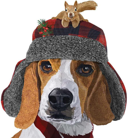 Paperproducts Design Beverage Napkin, Patti Gay/Two Can Art, Oliver Beagle