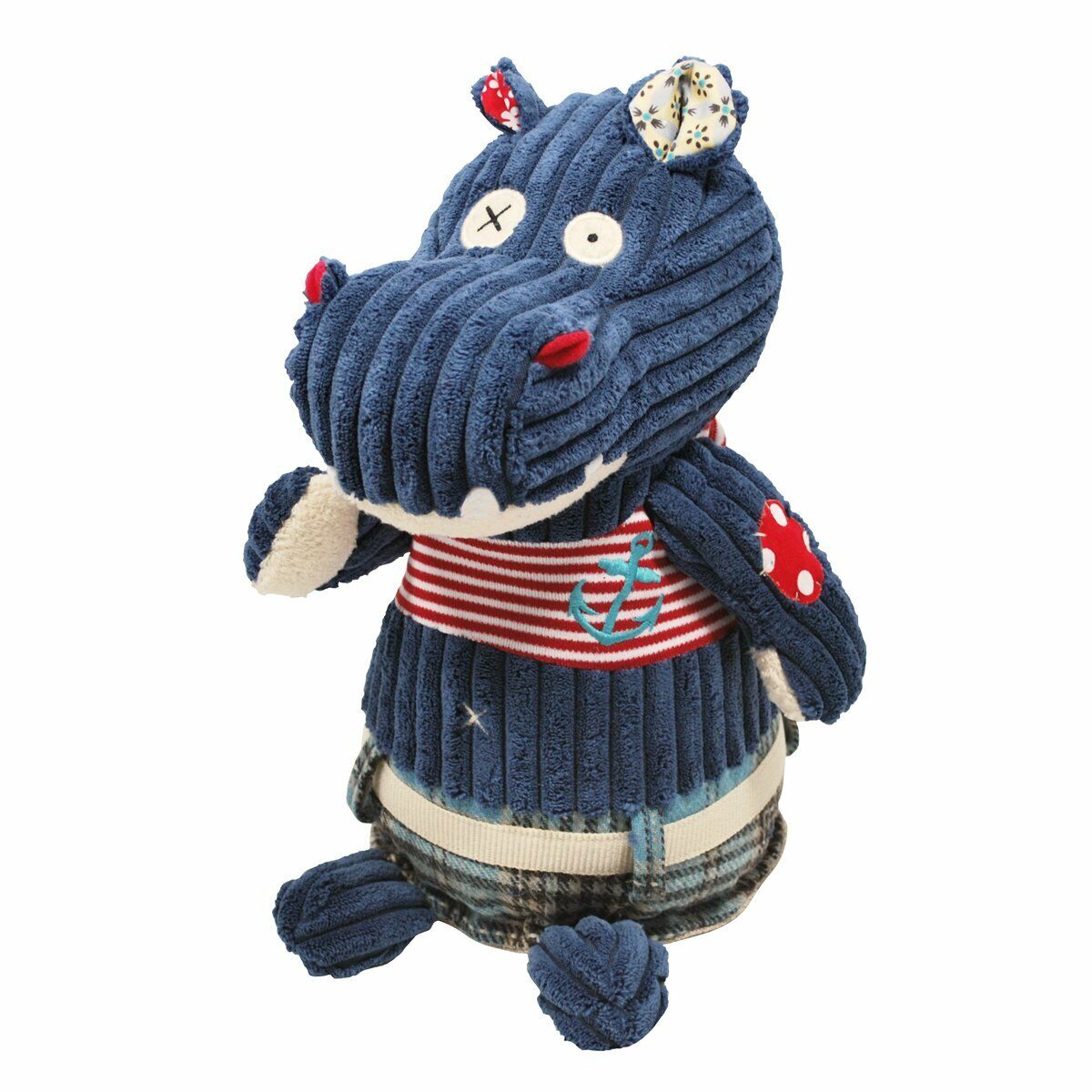 Deglingos Original Hippipos the Hippo Plush Stuffed Animal Toy, 13"