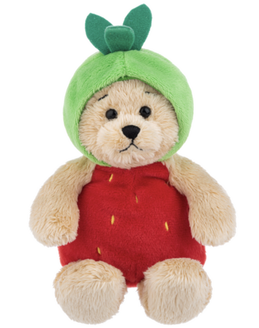 Ganz Wee Bears Strawberry Plush Stuffed Animal Toy, 7"
