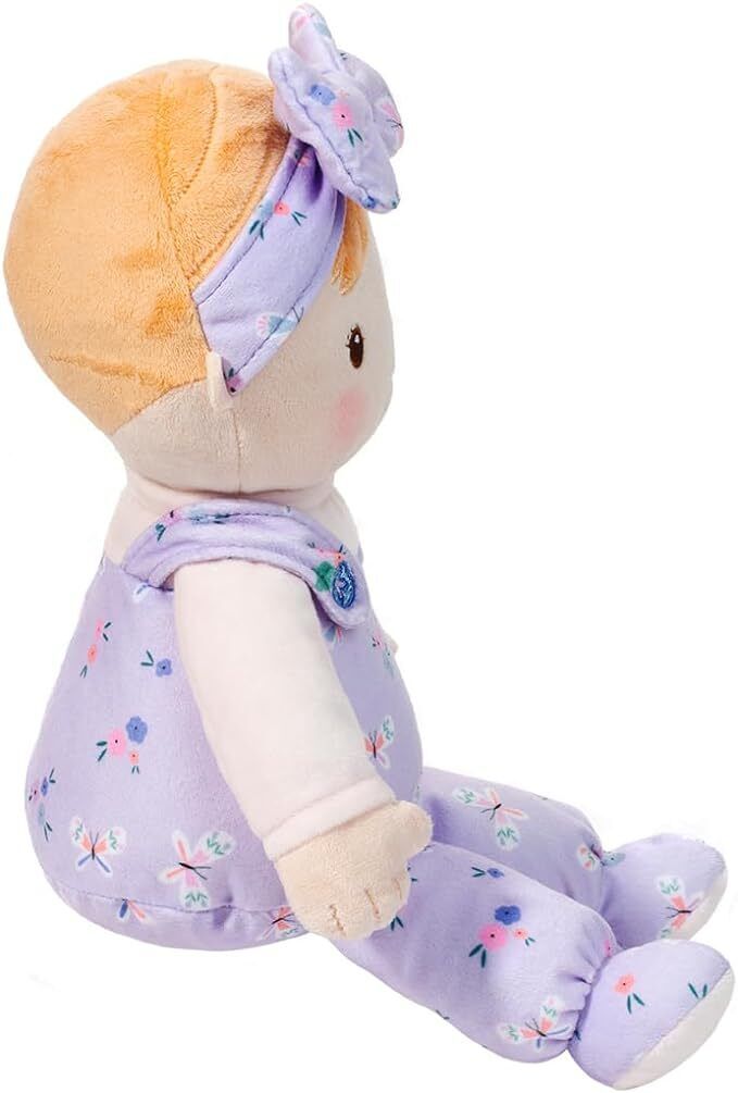 Douglas Toys Willa Butterfly Flower Soft Blonde Doll Plush Stuffed Toy, 13 inch