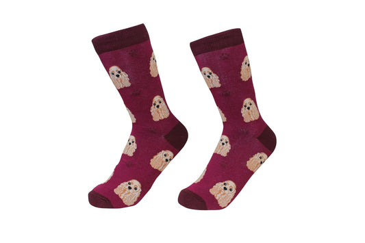 Cocker Spaniel Dog Breed Socks Unisex Sock Daddy by E&S Pets