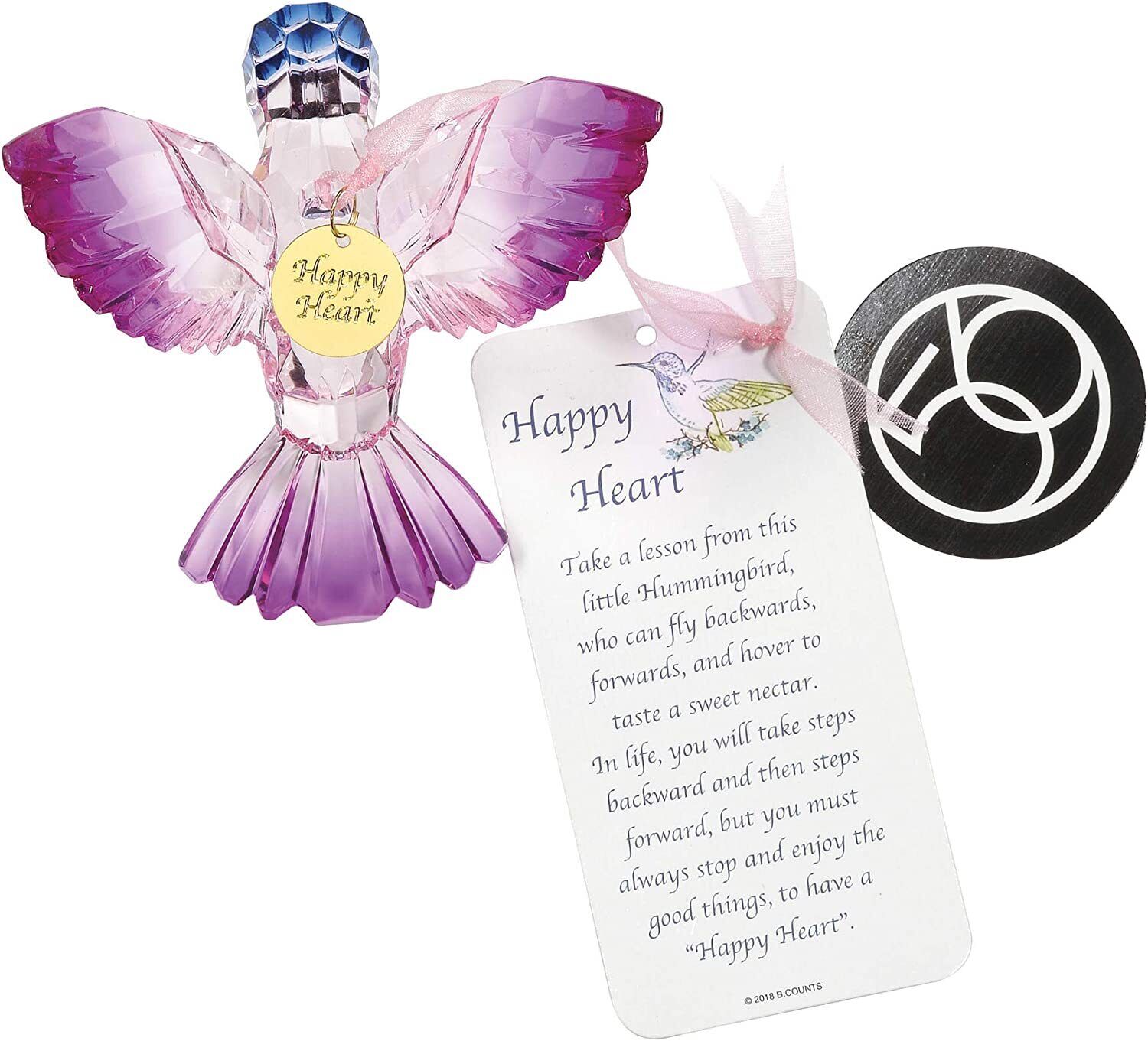 Department 56 Acrylic Hummingbird Ornaments - Set of 3 Different Colors