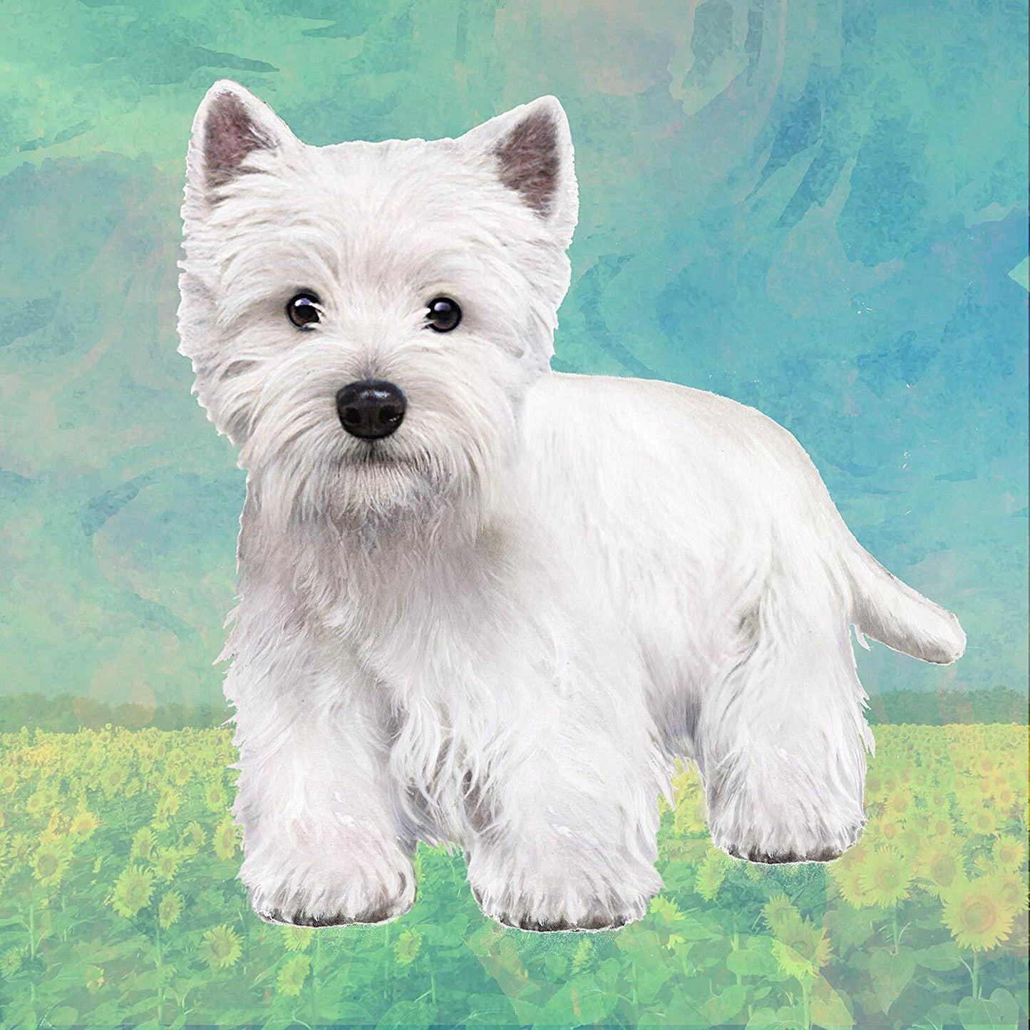 Westie Tabletop Drink Coaster (1)