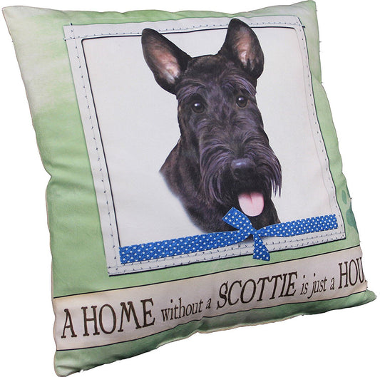 E&S Pets Dog Design Throw Pillow 16 x 16 inches - Scottie Scottish Terrier