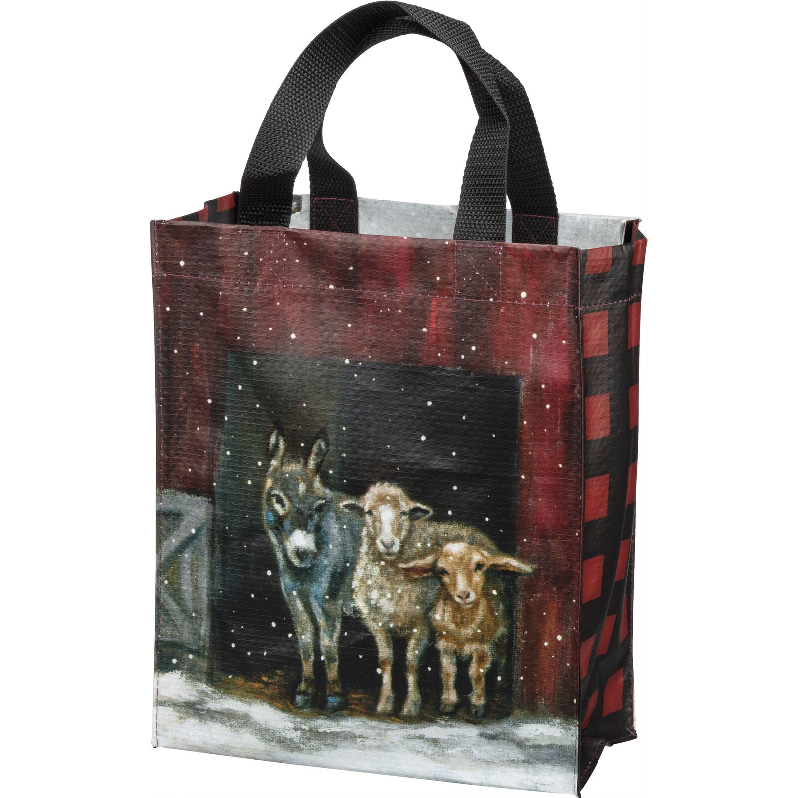 Primitives by Kathy Daily Tote - Farm Family, One Bag, Both Sides Shown