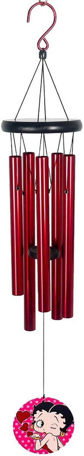 Spoontiques 13916 Betty Boop Wind Chime, Red