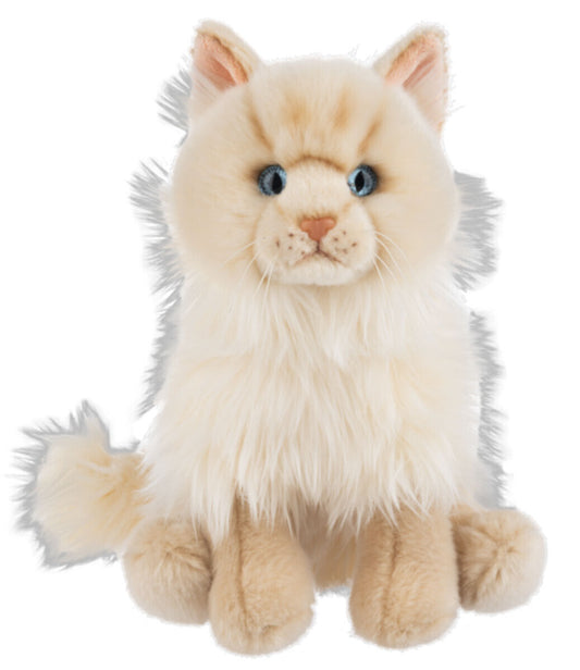 Ganz Heritage Collection Ragamuffin Cream Cat Plush Stuffed Animal Toy, 12"