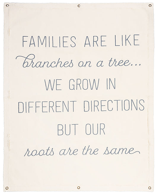 Ganz Canvas Wall Hanging - Families are like branches on a tree..