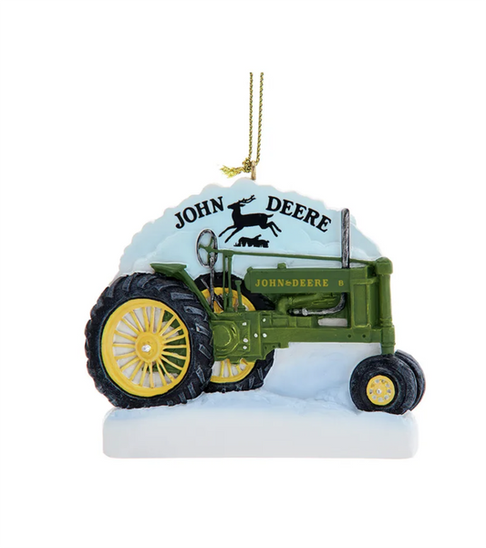 Kurt Adler John Deere™ Green and Yellow Tractor Ornament, 3.1"
