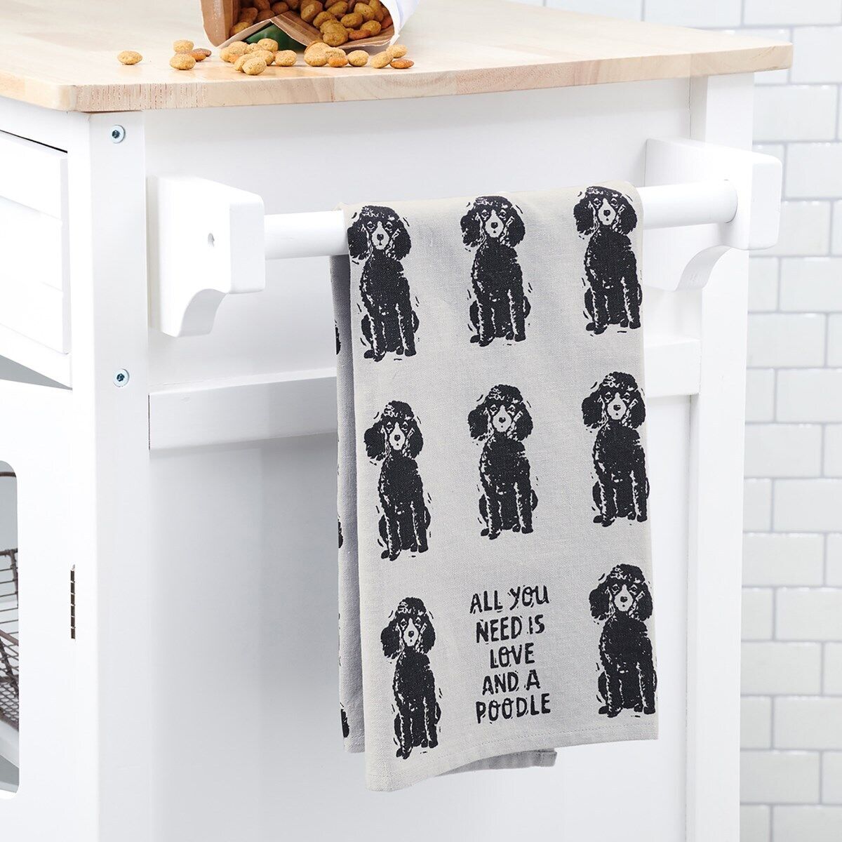 Primitives by Kathy Kitchen Towel - All You Need Is Love And A Poodle