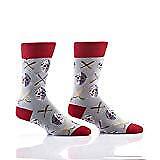 Yo Sox Men's Crew Sock, Hockey Mask & Sticks