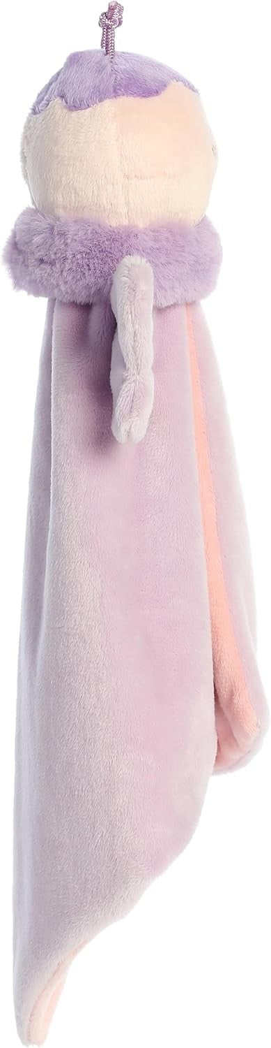 Ebba Flutterflies Flutterfly Luvster Stuffed Animal Baby Blankie, Purple, 16"