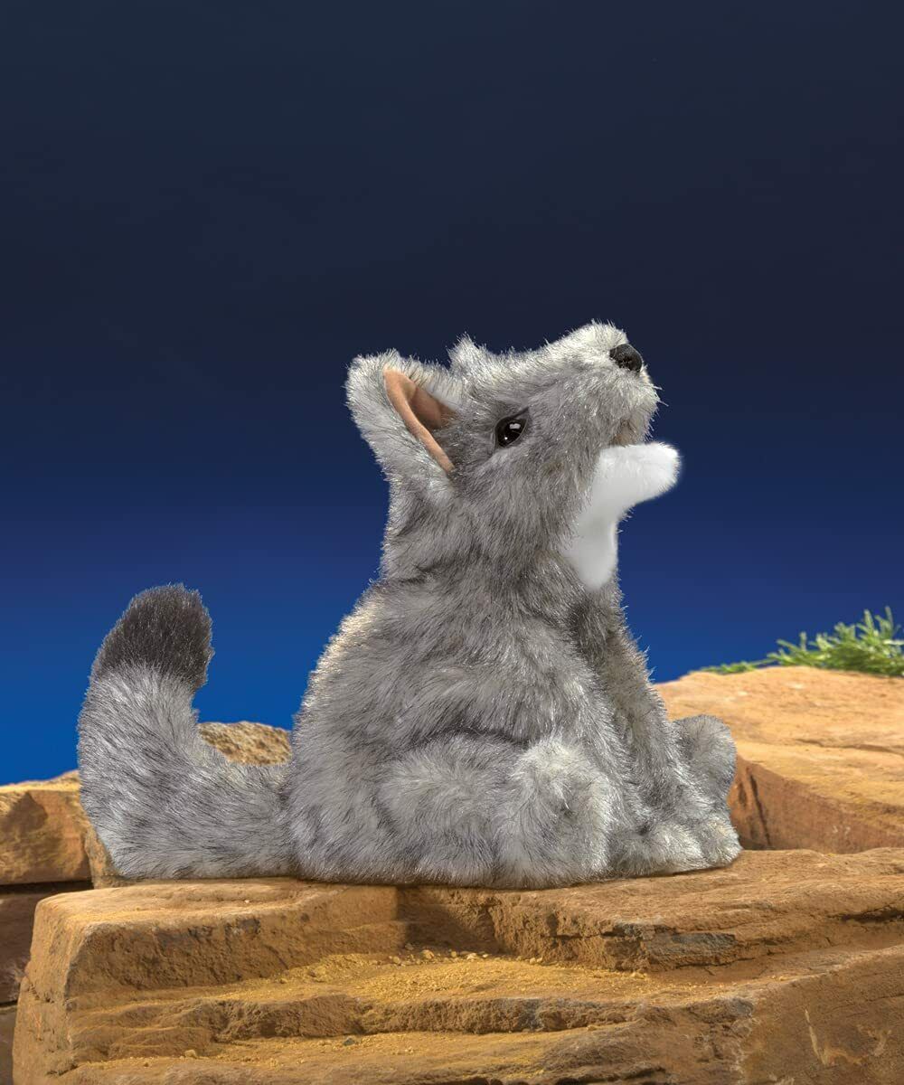 Folkmanis Small Coyote Hand Puppet, 9"