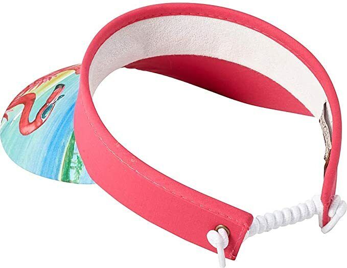 Sun 'N' Sand Flamingo With Glasses Visor (One Size - Pink)